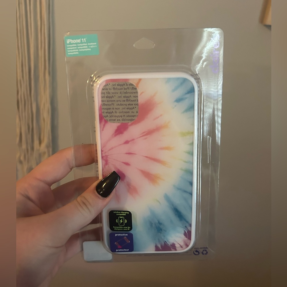 Claire’s Tie Dye iPhone 11 Phone Case NWT 🩷🧡💛💚🩵